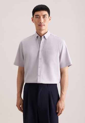 SEIDENSTICKER Regular fit Zakelijk overhemd 'Schwarze Rose' in Lila: voorkant