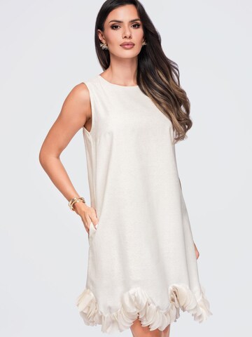 Ombre - Vestido de punto en beige