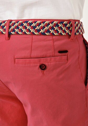 REDPOINT Slim fit Chino Pants 'Surrey' in Red