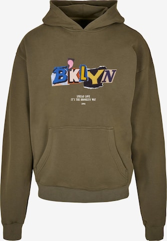 MT Upscale Sweatshirt 'Brklyn' in Green: front