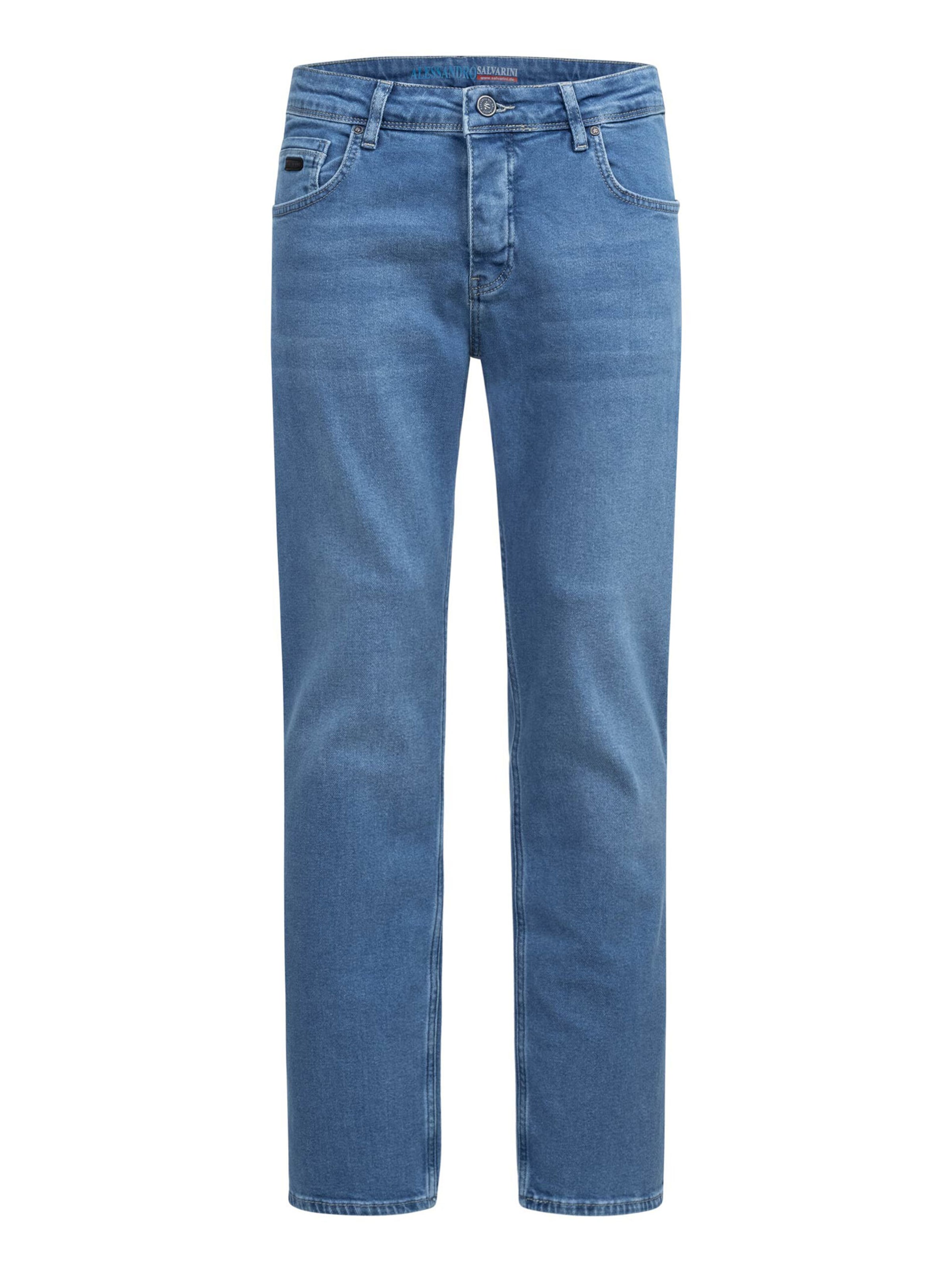Alessandro Salvarini Regular Jeans in Blauw: voorkant