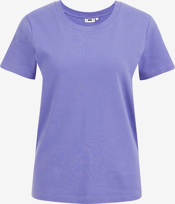 T-shirt WE Fashion en violet : devant