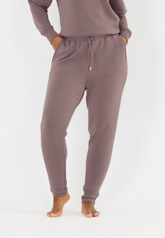 Athlecia Tapered Sports trousers 'Jacey' in Brown: front