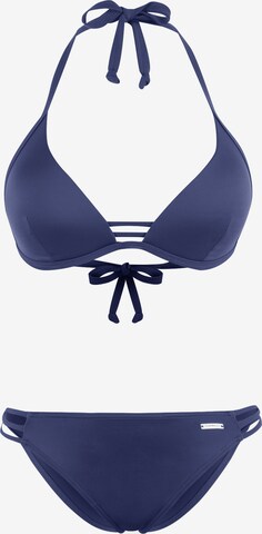 BRUNO BANANI Triangel Bikini 'Alexa' in Blau: predná strana