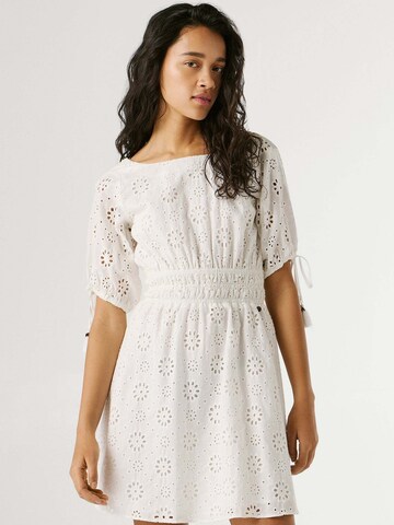 Robe 'CHIARA' Pepe Jeans en blanc : devant