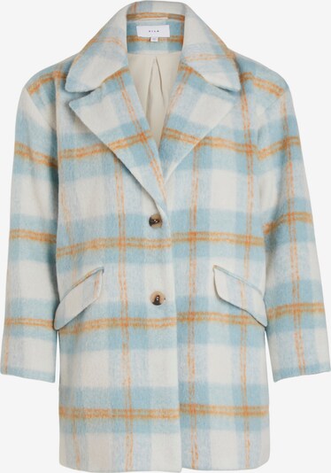 VILA Between-seasons coat 'Alissi' in Cream / Light blue / Ochre, Item view