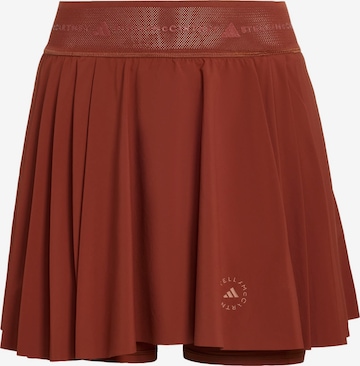 Jupe de sport ADIDAS BY STELLA MCCARTNEY en marron : devant