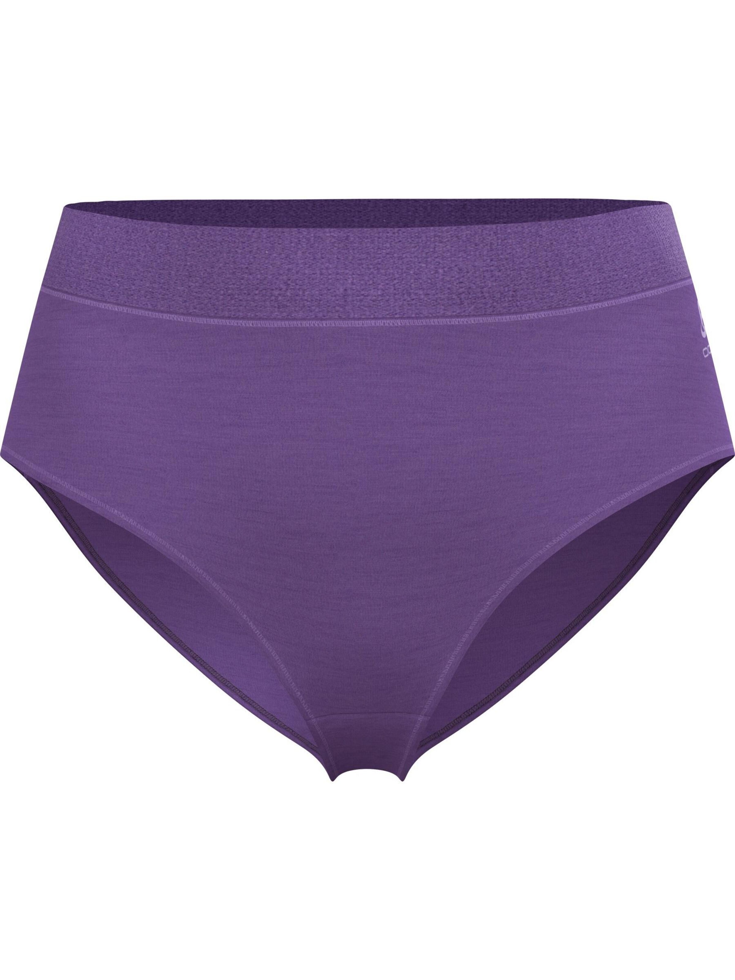 Pantaloncini intimi sportivi di ODLO in lilla: frontale