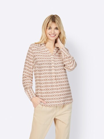 heine Blouse in Beige: voorkant