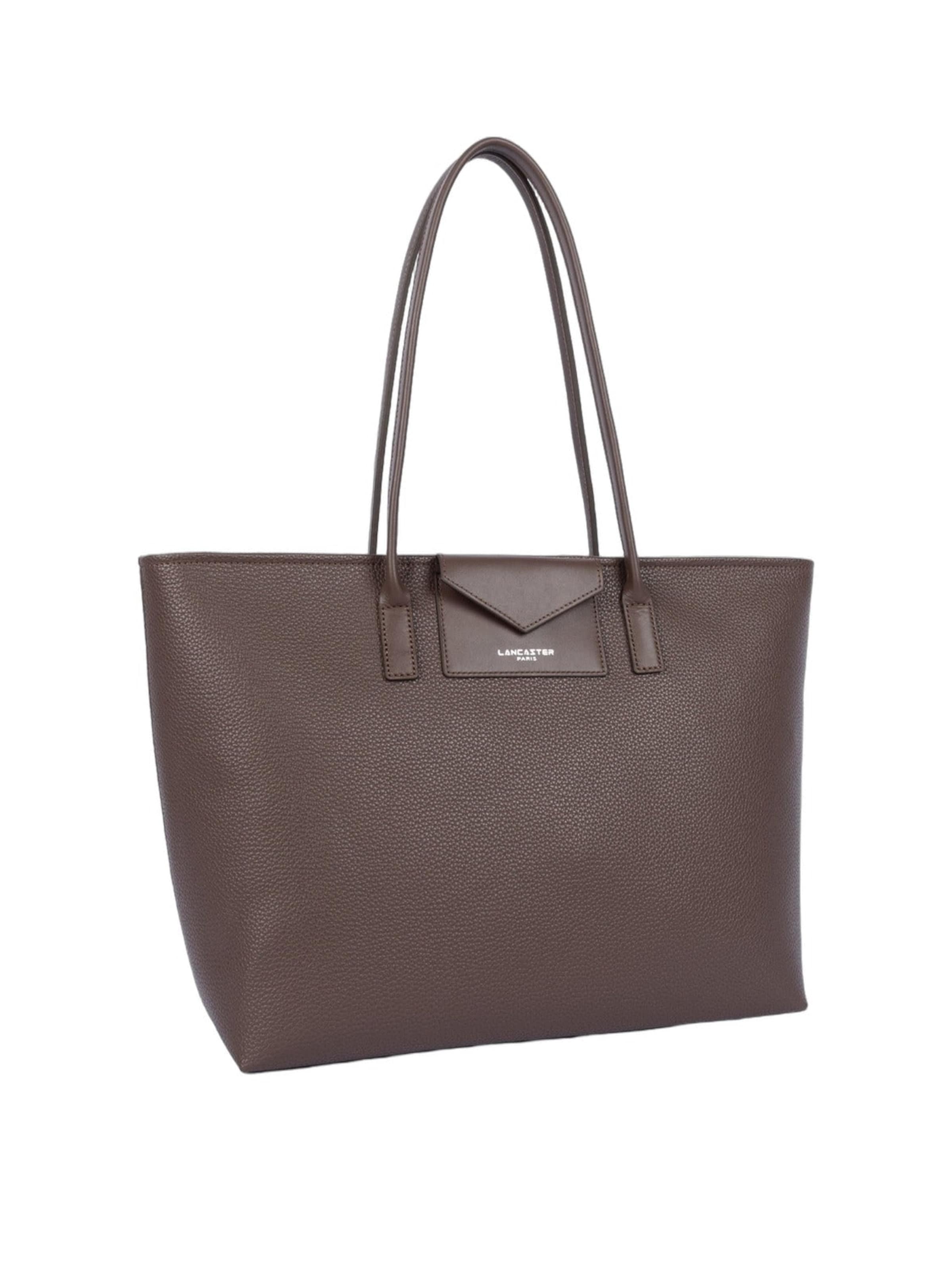 LANCASTER Paris Shopper 'Lancaster Sac cabas épaule Zippé Maya Double KBA Marron' in Bruin