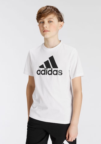 ADIDAS SPORTSWEAR Λειτουργικό μπλουζάκι 'Essentials' σε λευκό: μπροστά