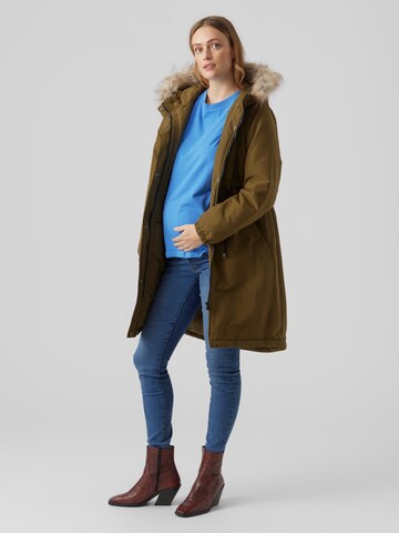 MAMALICIOUS Winter Parka 'Jessi' in Green