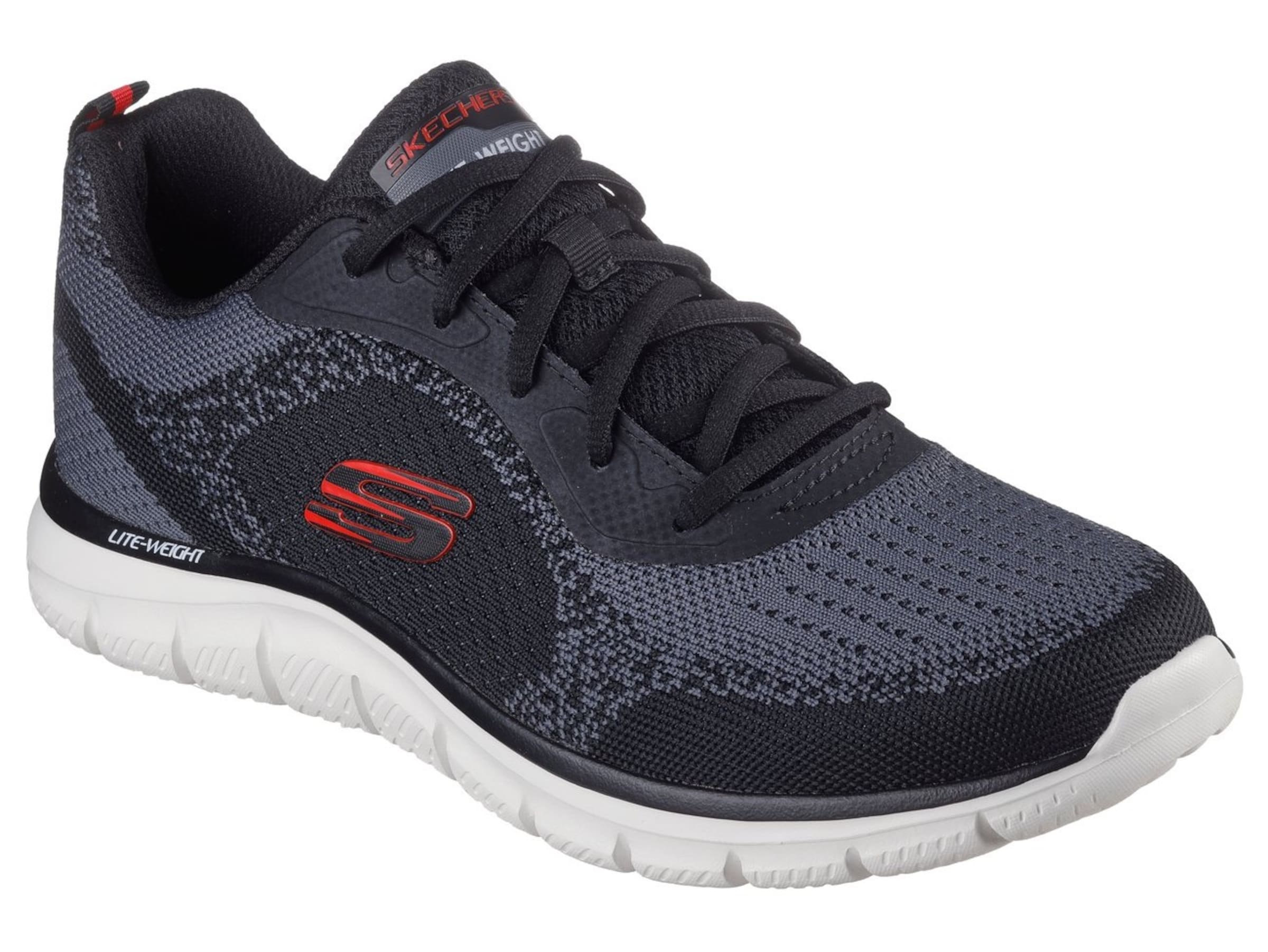 SKECHERS Athletic Shoes in Black: front