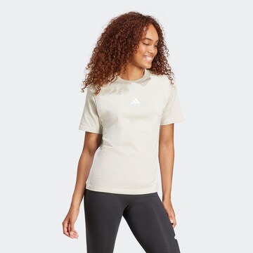 ADIDAS SPORTSWEAR Functioneel shirt 'Essentials' in Beige: voorkant