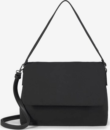 TOM TAILOR Crossbody Bag 'Lara Baguette' in Black: front