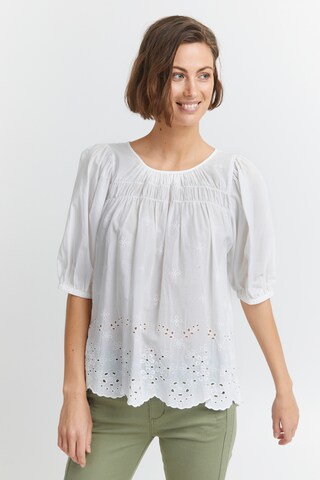 Fransa Blouse 'FRANGI' in Wit: voorkant