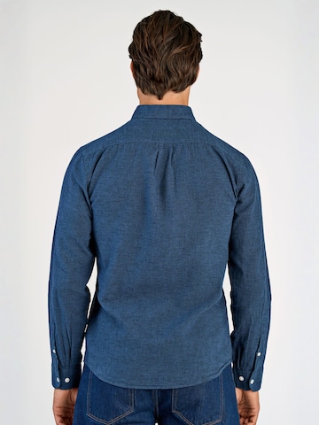 Coupe regular Chemise Lindbergh en bleu