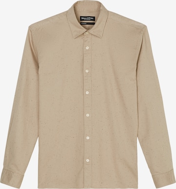 Marc O'Polo Regular fit Overhemd in Beige: voorkant