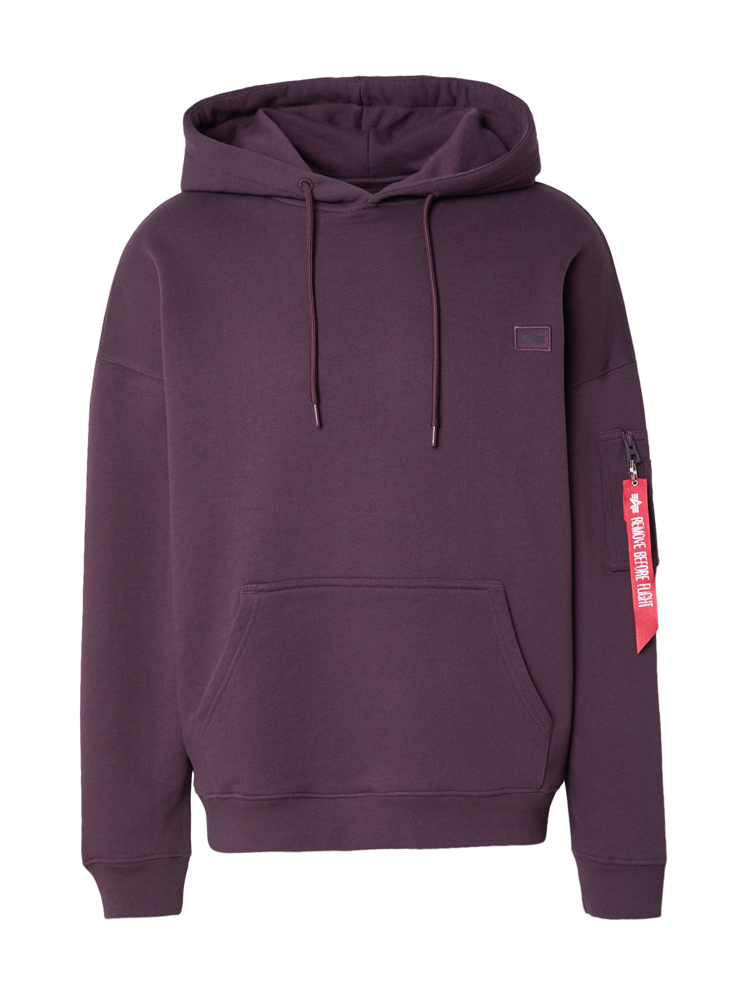 ALPHA INDUSTRIES Sweatshirt 'Essentials' in Lila: Vorderseite