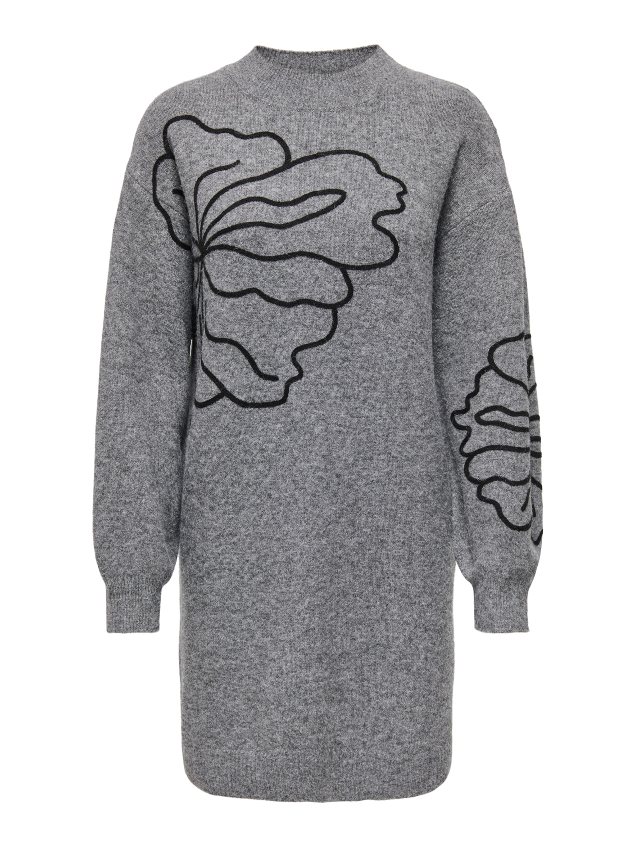 JDY Knitted dress 'JDYJELLA' in Grey: front