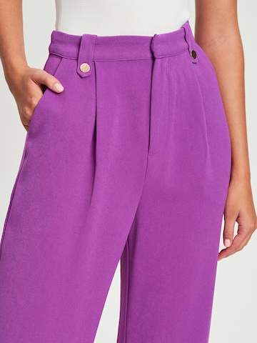 Wide Leg Pantalon Tussah en violet