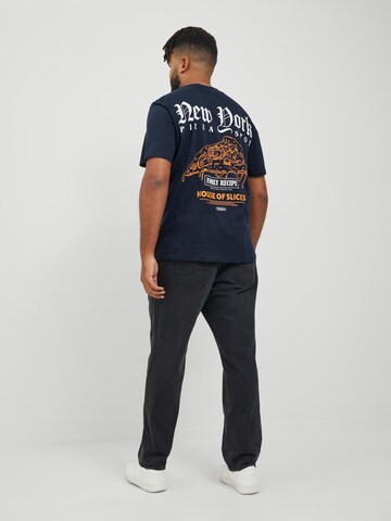 Jack & Jones Plus Тениска в синьо