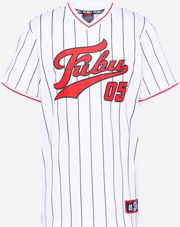 FUBU Shirt 'Varsity' in White: front