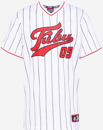 FUBU - Camiseta 'Varsity' en blanco: frente