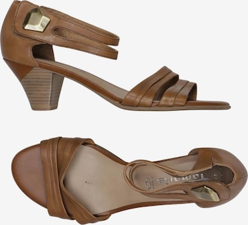 Tamaris Sandalen 42 in Braun: Vorderseite