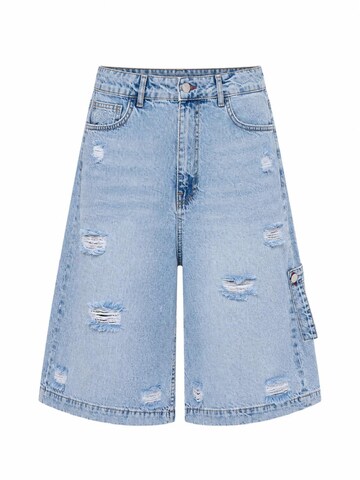 IT'S BASIC Baggy Jeans 'BERMUDA DENIM SHORT'‌‌‌‌‌‌‌ in Blau