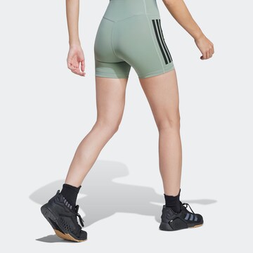 ADIDAS PERFORMANCE Kitsas Spordipüksid 'Optime', värv roheline