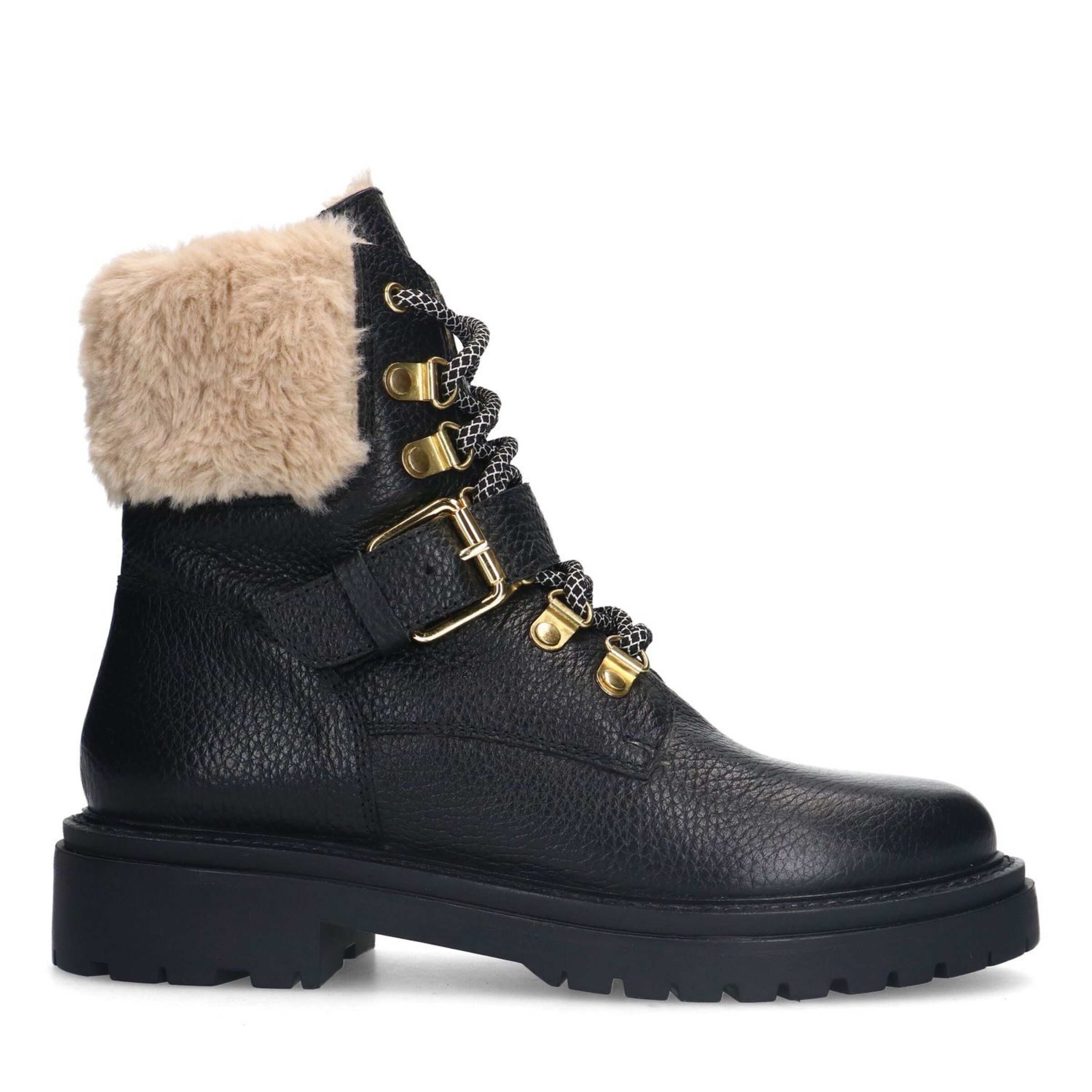 SACHA Schnürstiefelette in Schwarz