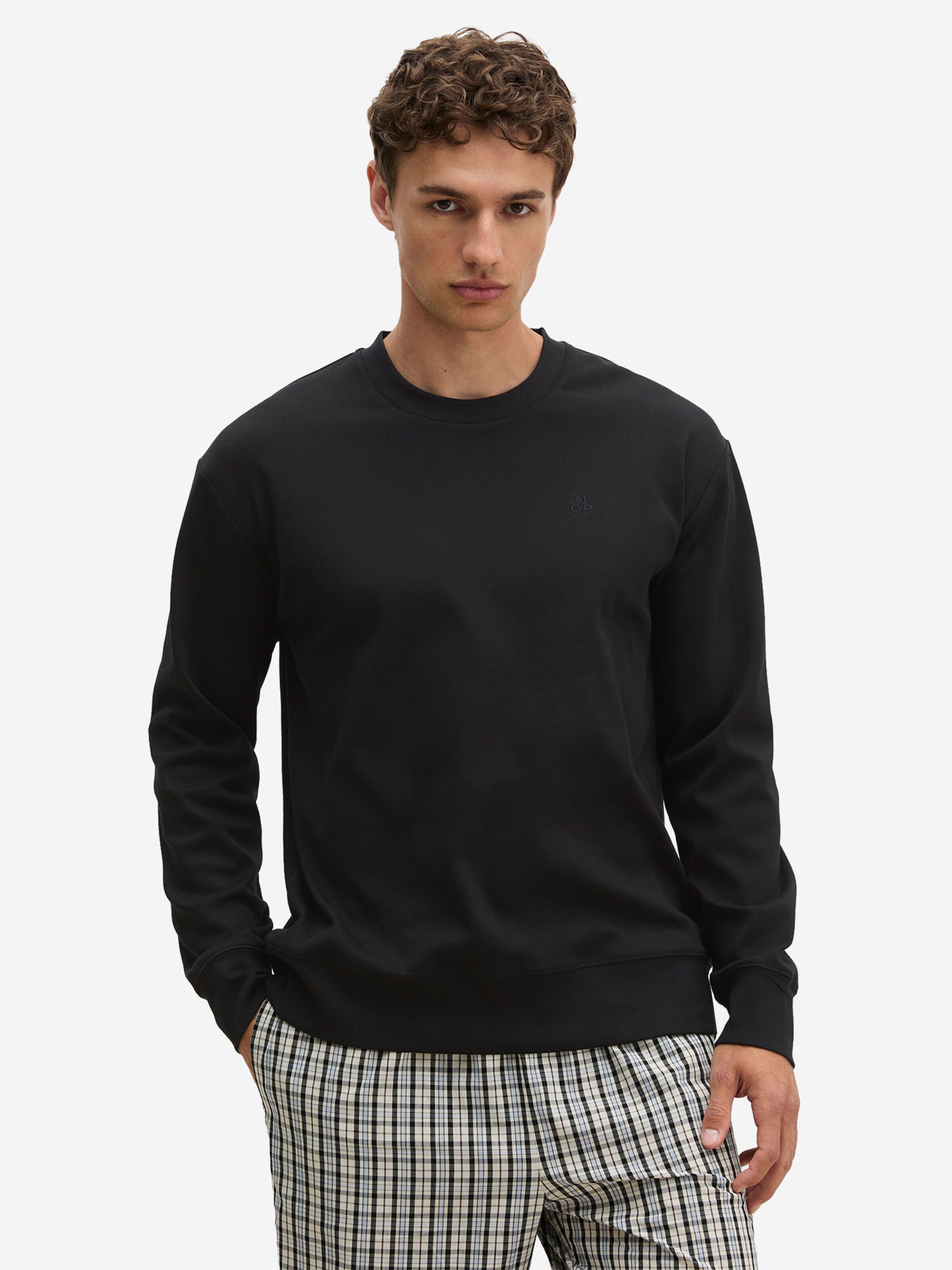 T-Shirt ' Classic Sleepshirt ' Marc O'Polo en noir : devant