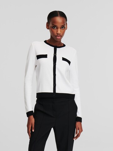 Giacchetta di Karl Lagerfeld in bianco: frontale