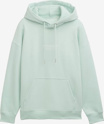 Sweat-shirt TOM TAILOR DENIM en vert : devant