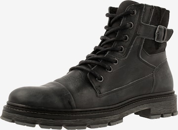 BULLBOXER Lace-up boots in Black: front