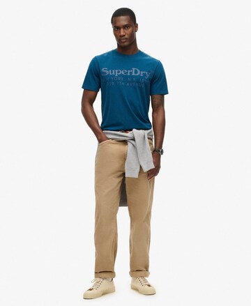 Superdry Shirt 'Venue' in Blauw: voorkant