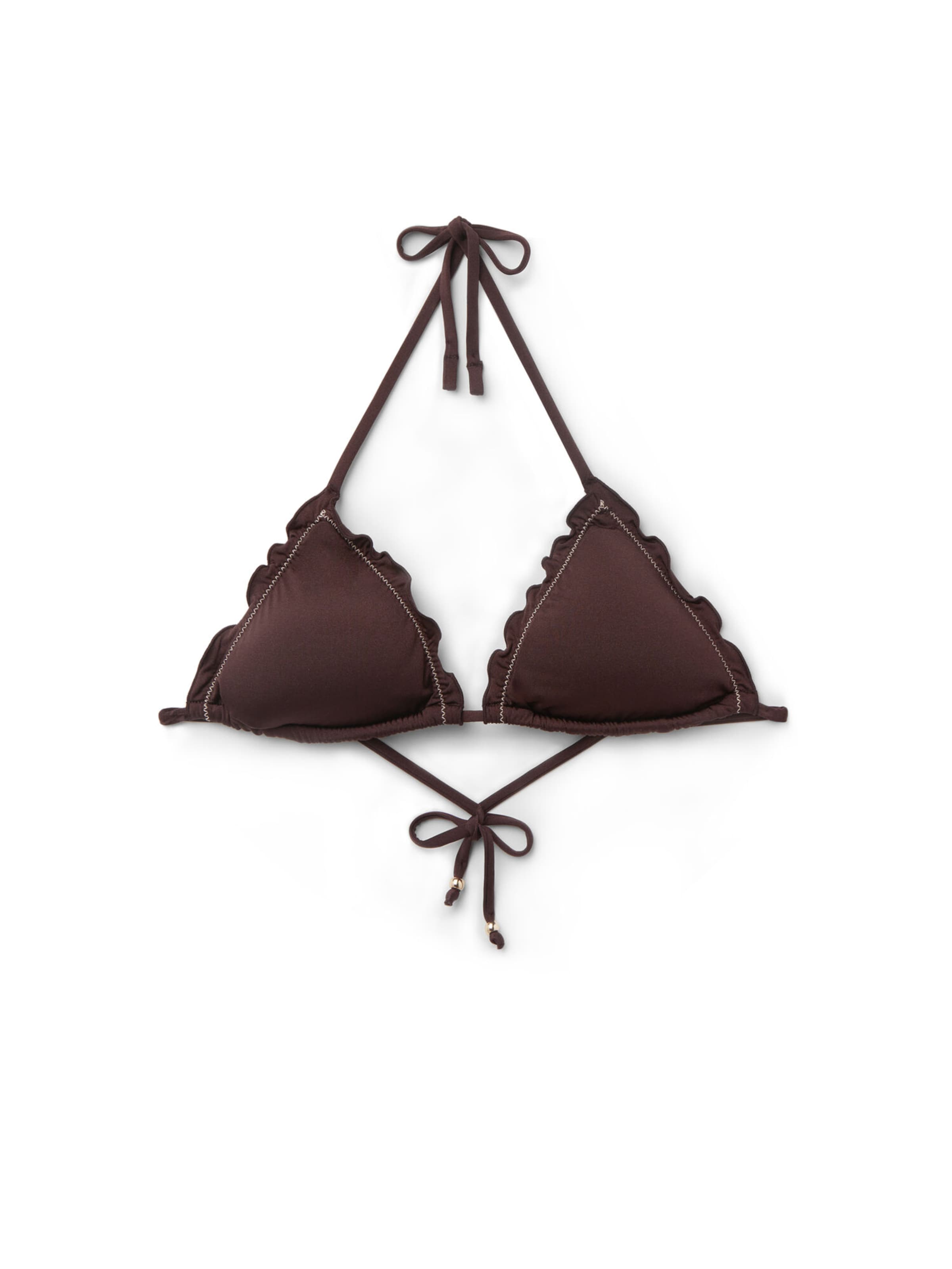 CALZEDONIA Triangel Bikinitop 'Classic Doll' in Braun: Vorderseite