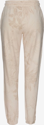 LASCANA Tapered Loungehose in Beige