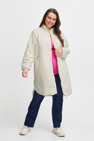 Fransa Curve Winter Jacket in White