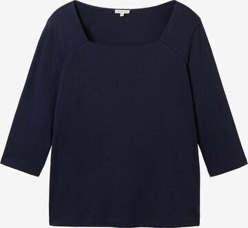 T-shirt Tom Tailor Women + en bleu : devant