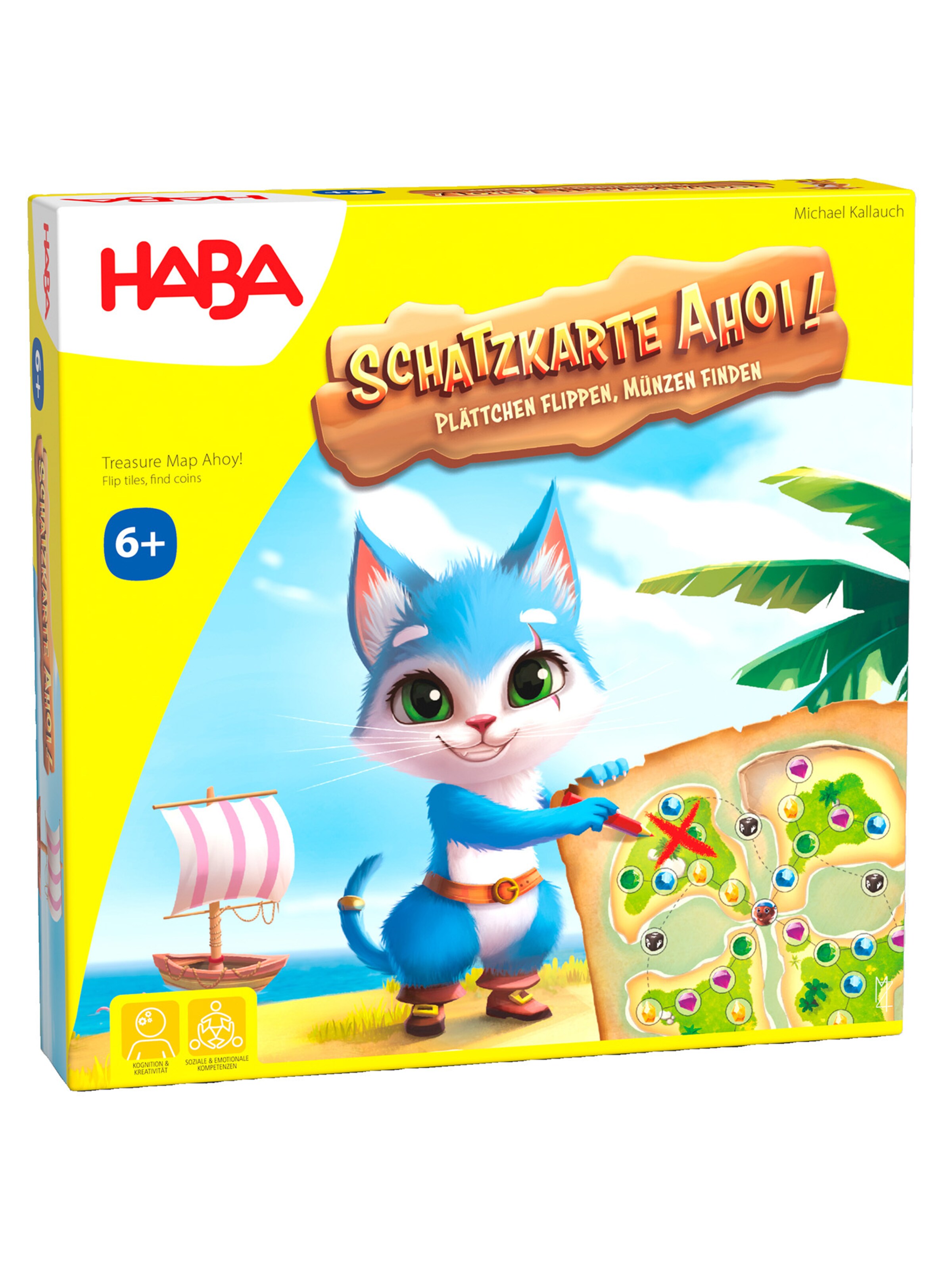 HABA Spel ' Schatzkarte Ahoi ' in Gemengde kleuren: voorkant