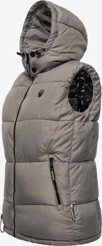 MARIKOO Vest 'Eisflöckchen' in Grey: front