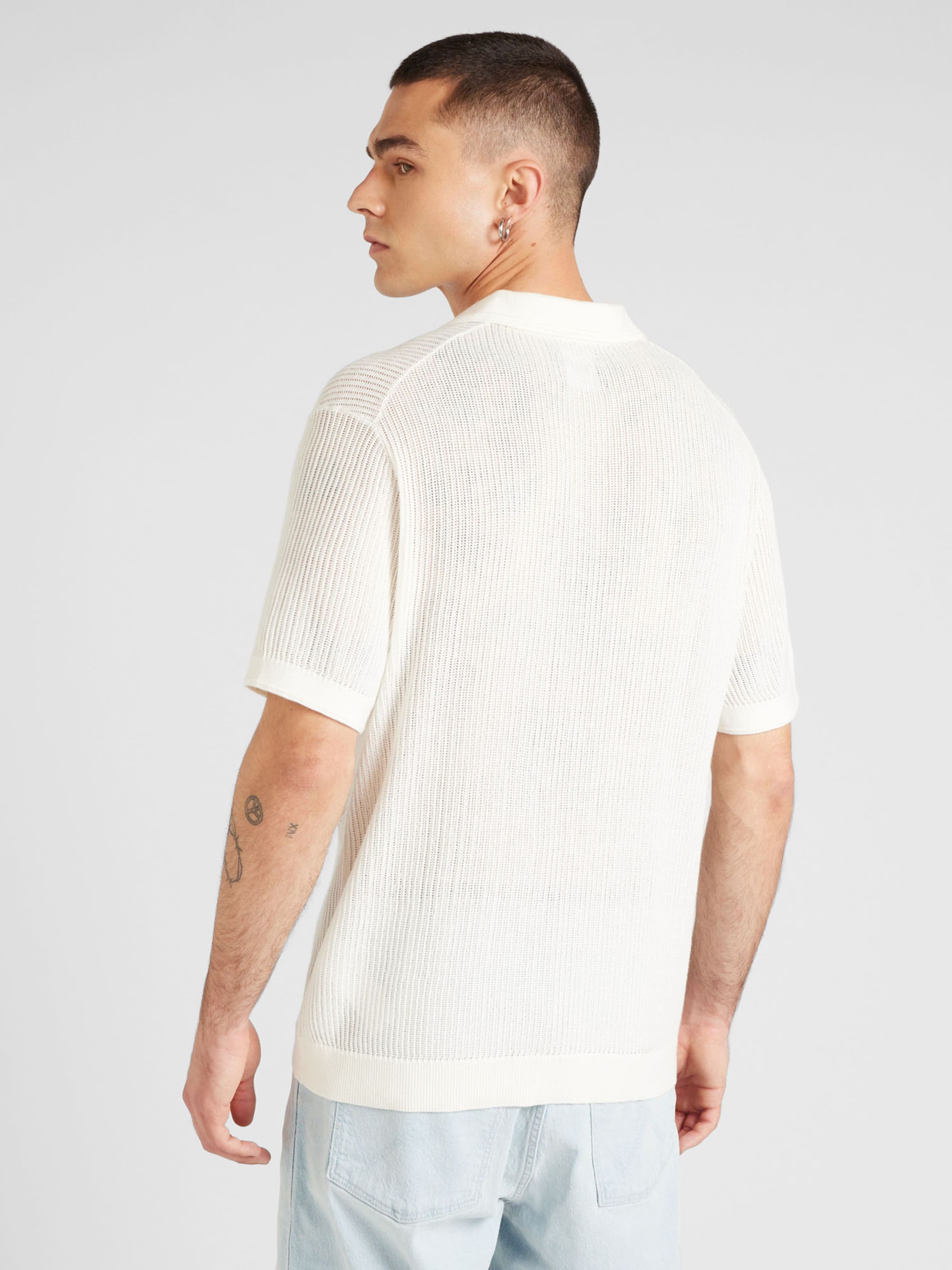 Abercrombie and fitch white sweater best sale