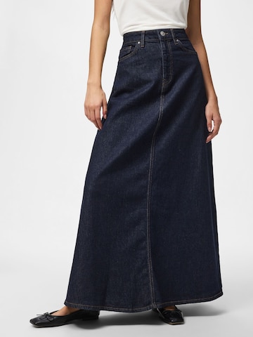 PIECES Rok in Blauw: voorkant