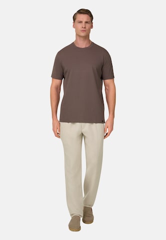 Effilé Pantalon à pince 'City' Boggi Milano en beige