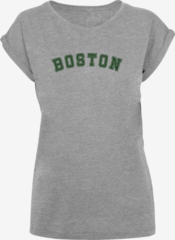 Merchcode Shirt 'Boston' in Grijs: voorkant