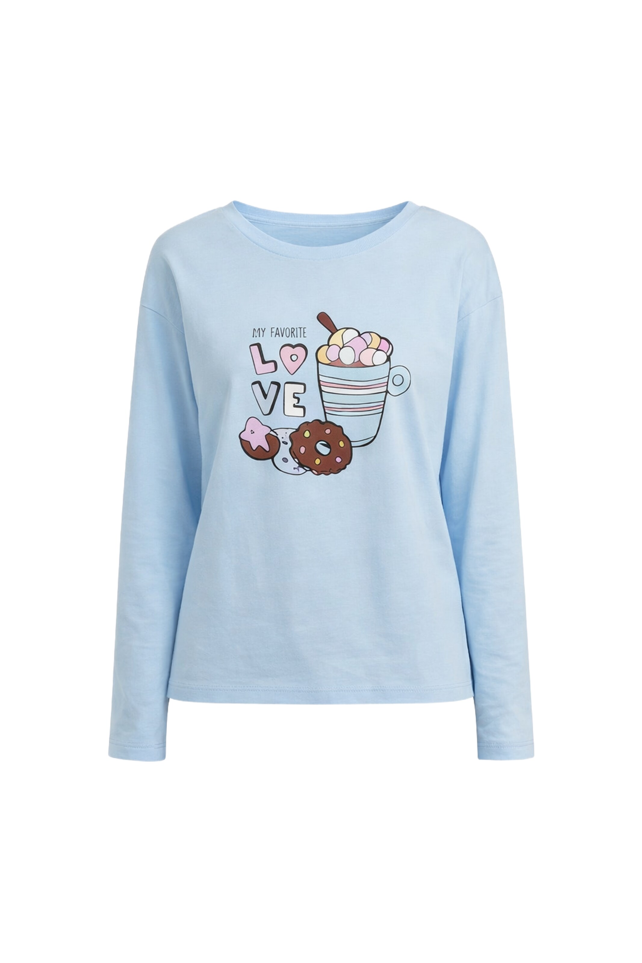 Alexa Dash Slaapshirt in Blauw: voorkant