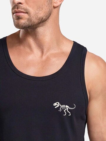 Neverless Shirt 'Dino Skeleton' in Black