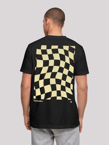 T-Shirt 'Wavy' F4NT4STIC en noir : devant